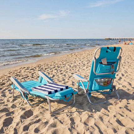 3-in-1 Foldable Beach Chair with Insulated Bag