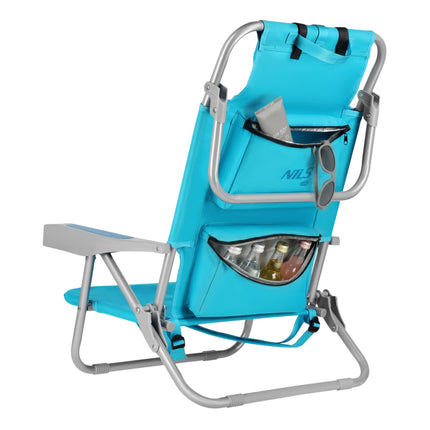 3-in-1 Foldable Beach Chair with Insulated Bag