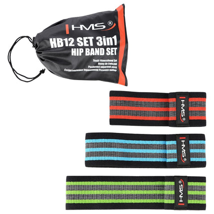 3-in-1 Hip Resistance Band Set, Medium to Heavy