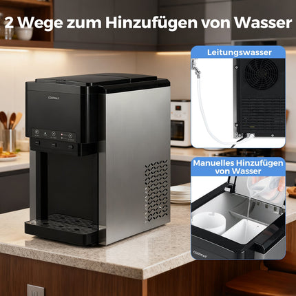 3-in-1 Ice Maker & Water Dispenser, Bullet & Crushed Ice