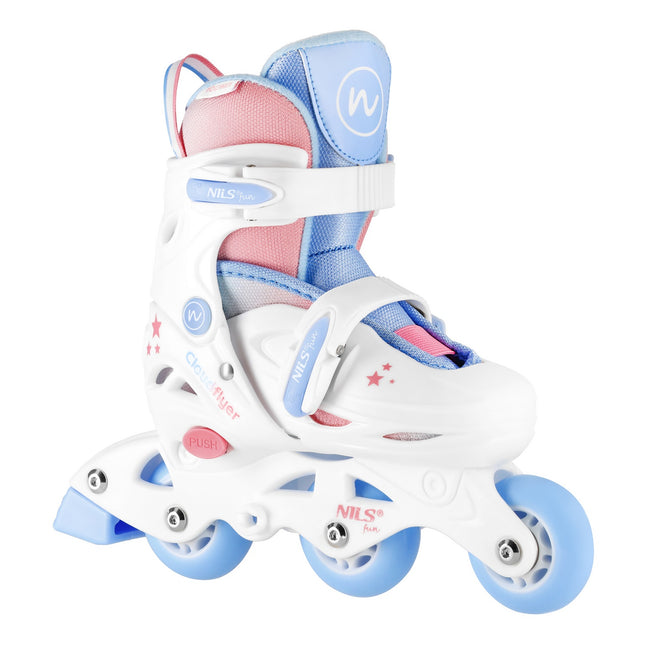 3-in-1 Inline/Quad Skates, White, Size XS-S (30-33)