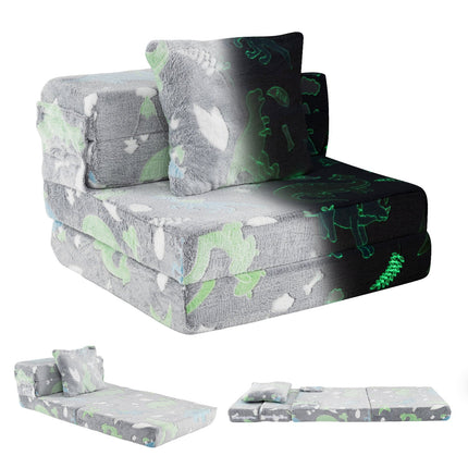 3-in-1 Kids Sofa, Glow-in-the-Dark, Washable Covers