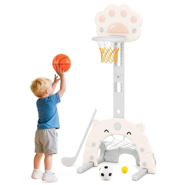 3-in-1 Kids Sports Center: Basketball, Soccer, Golf