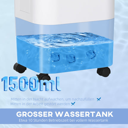 Portable 3-in-1 Air Conditioner, Humidifier, Cooler – 15L, Remote Control, Timer