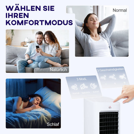 Mobile air conditioner and humidifier, 7L, remote control, 3 speeds