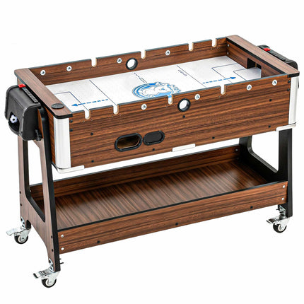 3-in-1 Rotating Game Table: Billiards, Air Hockey, Foosball