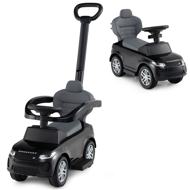 3-in-1 Toddler Ride-On Car with Removable Handle