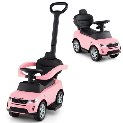3-in-1 Toddler Ride-On Car with Removable Handle