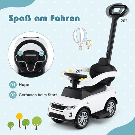 3-in-1 Toddler Ride-On Car with Removable Handle