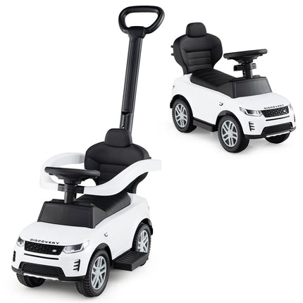 3-in-1 Toddler Ride-On Car with Removable Handle