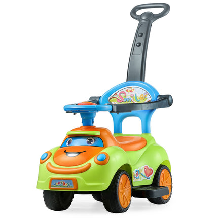 3-in-1 Toddler Ride-On Push Car, 25 kg, Guardrails, Storage