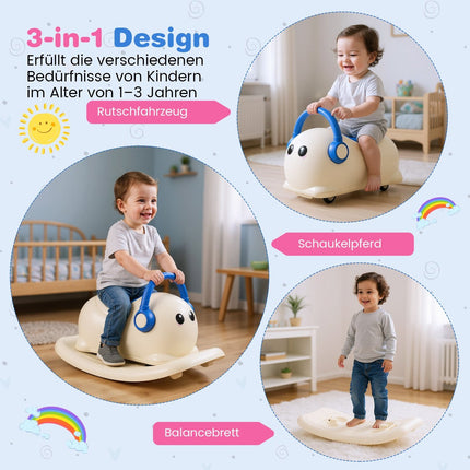 3-in-1 Toddler Rocking Horse with Storage, Ages 1-3