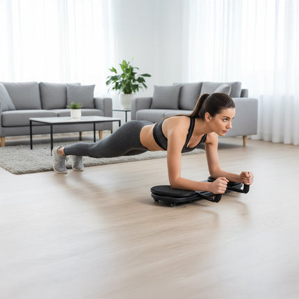 3-in-1 Workout Board with Push-Up Handles & Resistance Bands