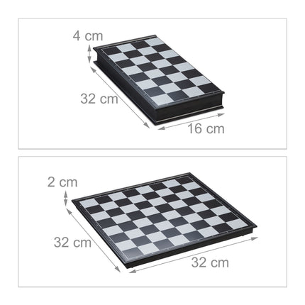 3-in-1 magnetic chess set