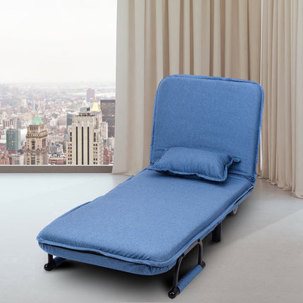 3 in 1 sofa bed folding bed guest bed folding chair blue
