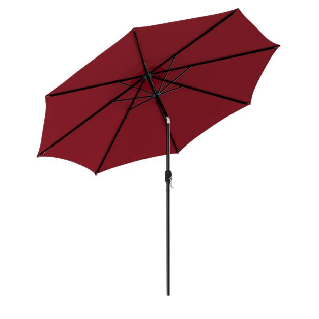 3m Patio Umbrella – Crank Handle, Push-Button Tilt, 8 Ribs