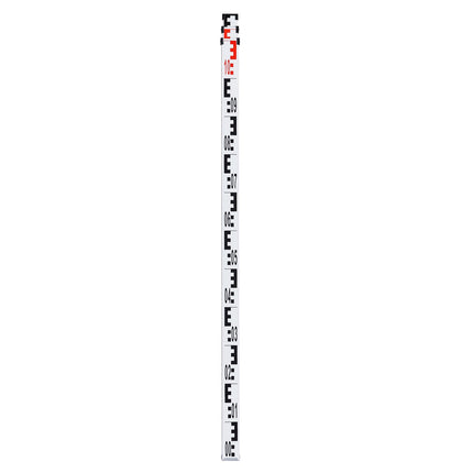 3m Telescopic Measuring Rod, Cm/Mm Scale, Bubble Level