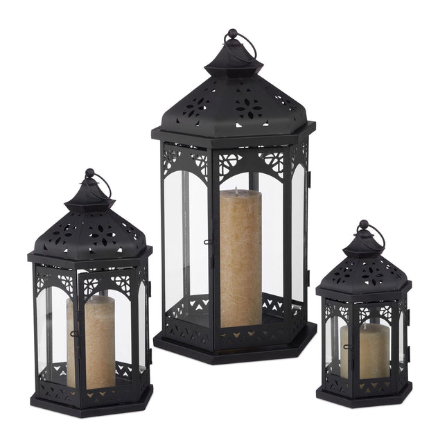 3 pcs. Lanterns in metal