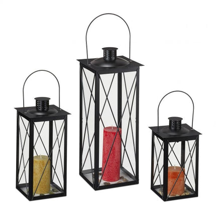 3 pcs. Lanterns in metal