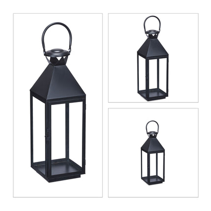 3 pcs. Lanterns in metal