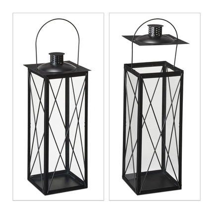 3 pcs. Lanterns in metal