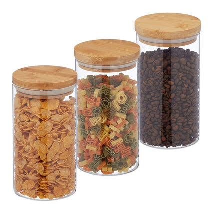 3 pcs. Storage jars 1000 ml