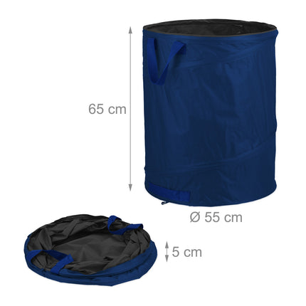 3 pcs. garden sacks 160-litre blue