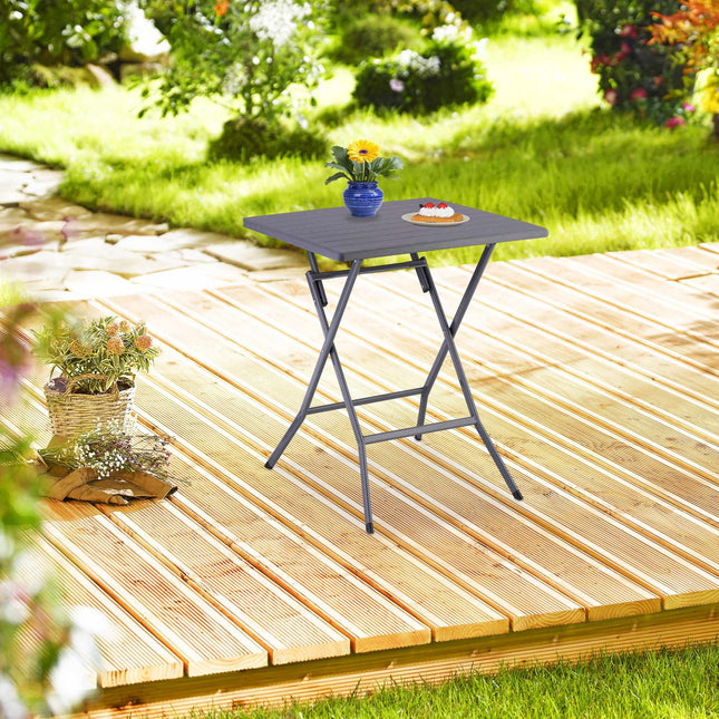 3-piece balcony furniture set in wooden look