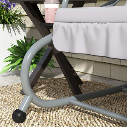 3-seat reclining porch swing, adjustable roof, light gray