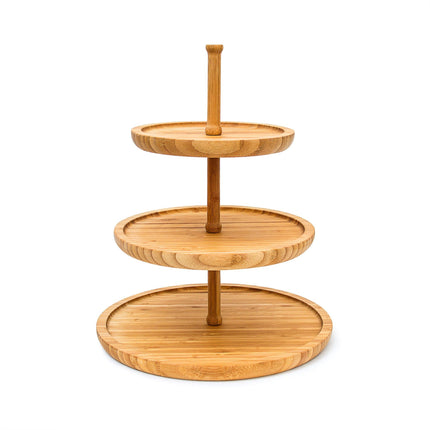 3-tier bamboo tray