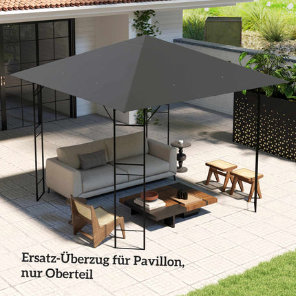 3x3m Pavilion Replacement Canopy, Water-Repellent, UPF30+
