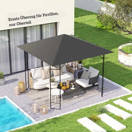 3x3m Pavilion Replacement Canopy, Water-Repellent, UPF30+