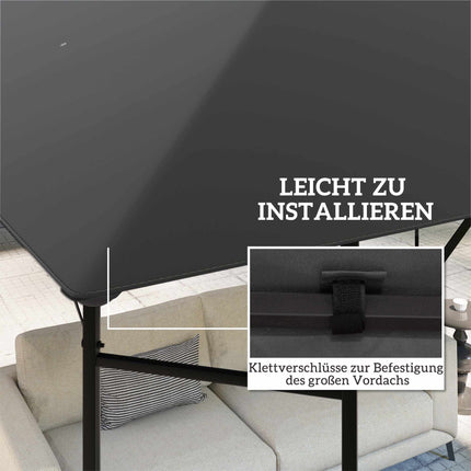 3x3m Pavilion Replacement Canopy, Water-Repellent, UPF30+