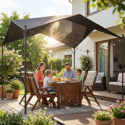 3x3 m Pergola with Metal Frame and UPF30+ Roof