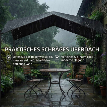 3x3 m Pergola with Metal Frame and UPF30+ Roof