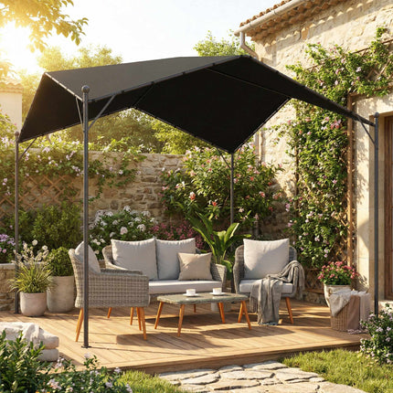 3x3 m Pergola with Metal Frame and UPF30+ Roof