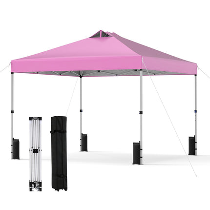 3 x 3 m Pink Pop-Up Pavilion with Sandbags & Stakes