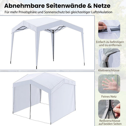 3x3 m Pop-Up Gazebo, Waterproof, Includes Bag & Stakes