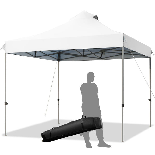 3 x 3 m gazebo folding gazebo waterproof stable winter party tent with carry bag on wheels white