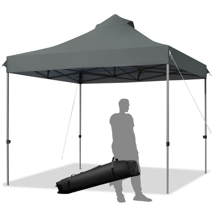 3 x 3 m pavilion folding pavilion waterproof stable winter party tent with carry bag on wheels grey