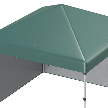 Paviljoen ca. 3x3m, waterafstotend, stabiel, winterbestendig pop-up opvouwbaar paviljoen met 2 zijwanden, UV-bescherming 30+, opvouwbare partytent, tuintent met tas, tuinpaviljoen voor kamperen, tuin, groen