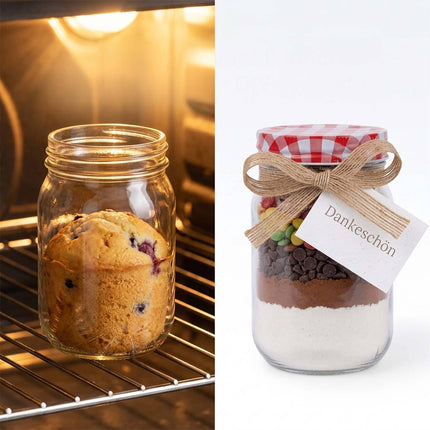 400 ml Glass Jam Jars Set – Twist-Off Airtight Lids