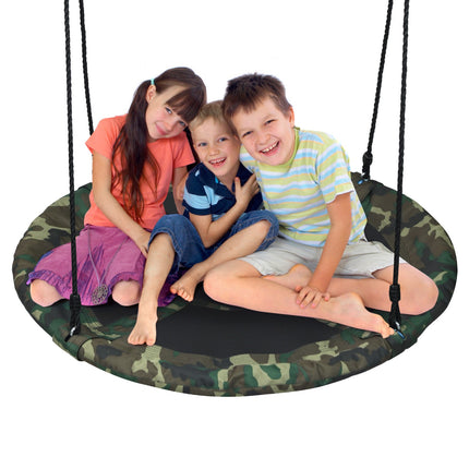 40 Inch Saucer Tree Swing – Adjustable Ropes, 330 lb