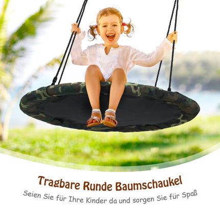 40 Inch Saucer Tree Swing – Adjustable Ropes, 330 lb