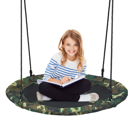 40 Inch Saucer Tree Swing – Adjustable Ropes, 330 lb