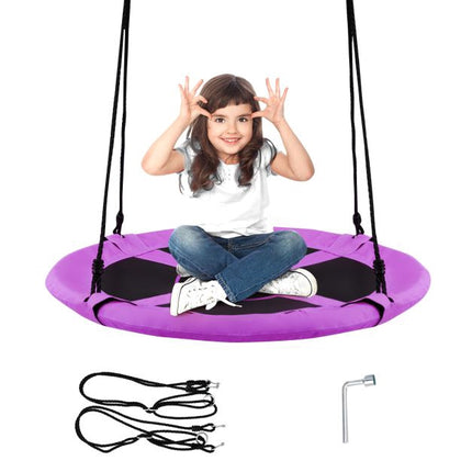 40-Inch Saucer Tree Swing, Indoor-Outdoor, Adjustable Height