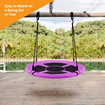 40-Inch Saucer Tree Swing, Indoor-Outdoor, Adjustable Height
