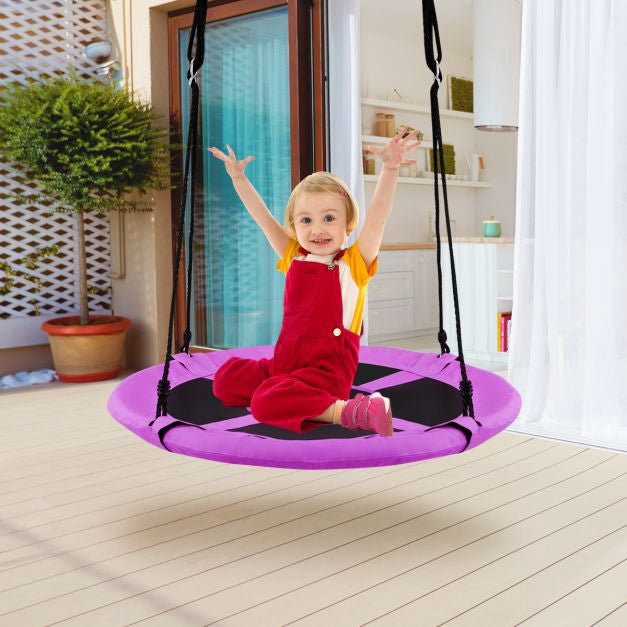 40-Inch Saucer Tree Swing, Indoor-Outdoor, Adjustable Height