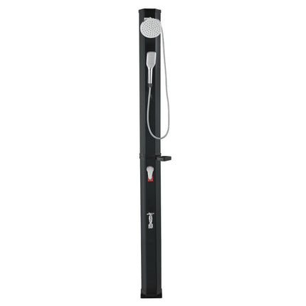 40L Solar Heated Outdoor Shower, 205cm, Handheld, Foot Rinse
