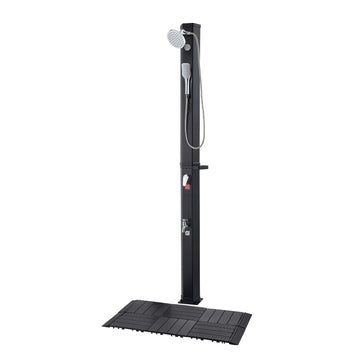 40L Solar Heated Outdoor Shower – Handheld, Foot Rinse